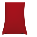 Square Steel Poseur Table with Red Cover 60 X 60 cm H 111cm