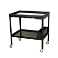 Bar Cart Black 90 X 60 X 95 cm H 95 cm