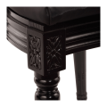 Montaigne Chair in Black with Black Seat Pad