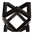 Wood riser Black