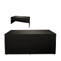 Folding Food Station Black Cover 3 Sides  L200 X W100 cm