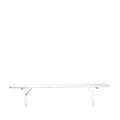 Folding Bench White H 47 W 220 D 25 cm
