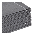 Cocktail Napkin Grey Fabric Prefolded 20 X 20 cm (Pack Of 30)