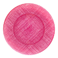 Glass Presentation Plate Pink Ø 32 cm