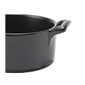 Porcelain Mini-Cooker Black Ø 7,2 cm H 3,5 cm 8 cl