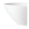 Resin Serving Bowl White Ø 28 cm H 15,5 cm 380 cl