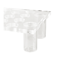 Legged Plexi Bubbles Tray 55 X 35 cm H 14 cm