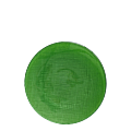 Glass Bread Plate Green Ø 14 cm