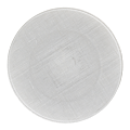 Glass Presentation Plate White Ø 32 cm