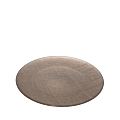 Glass Presentation Plate Taupe Ø 32 cm