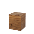 Bamboo Cube Riser 17 X 17 cm H 20 cm