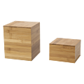 Bamboo Cube Riser 17 X 17 cm H 20 cm