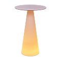 Icone Illuminated Poseur Table White 69 cm Ø H 106 cm