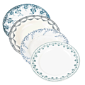 Vintage blue green big plate Ø 22-25 cm