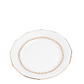 Vintage white and gold small plate Ø 18-20 cm