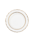 Vintage white and gold small plate Ø 18-20 cm