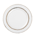 Vintage white and gold big plate Ø 23-25 cm