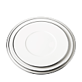 Plane Lunch Plate with Silver Thread Ø 23 cm