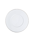 Plane Lunch Plate with Silver Thread Ø 23 cm