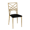 Beverly chair with black seat pad