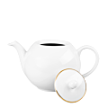 Teapot White with Gold Thread 170 cl