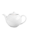 Teapot White with Silver Thread 170 cl
