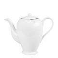Coffee Pot White with Silver Thread 140 cl