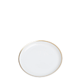 Plane bread plate with Gold Thread Ø 12 cm