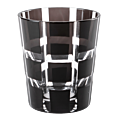 Black Mélodie glass tumbler Ø 8 cm H 9 cm 24 cl
