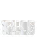 White Mélodie glass tumbler Ø 8 cm H 9 cm 24 cl