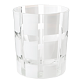 White Mélodie glass tumbler Ø 8 cm H 9 cm 24 cl