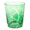 Green Mélodie glass tumbler Ø 8 cm H 9 cm 24 cl