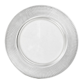 Diamant glass charger plate Ø 32 cm