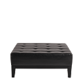 Button Ottoman in Black L 40