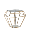 Diamond Occasional Table in Gold