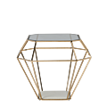 Diamond Occasional Table in Gold
