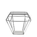 Diamond Occasional Table in Silver 