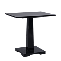 Square Bistro Café Table in Black