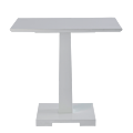 Square Bistro Café Table in White