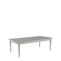 Sandstone Willow Dining Table in White Lacquered