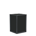 Unico Square Bar Unit with Black Frame and Black Panels