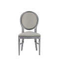 Chandelle Chair in Silver with Anastasia Collect. Silver Seat Pad