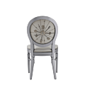 Chandelle Chair in Silver with Anastasia Collect. Silver Seat Pad