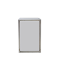 Unico Square Bar - Stainless Steel Frame - Coloured Panels