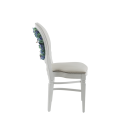 Chandelle Chair in White with Bespoke