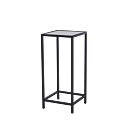 Unico Square Poseur Table with Black Frame and Coloured Top
