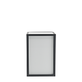 Unico Square Bar Unit with Black Frame and White Panels