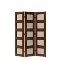 CKC Screen in Antique Walnut with White Panels