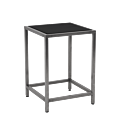 Unico Square Occasional Table - Stainless Steel Frame - Black To