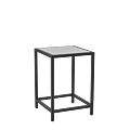 Unico Square Occasional Table with Black Frame and Coloured Top